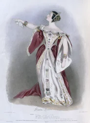 Giulia Grisi (1811-69) als Anna in 